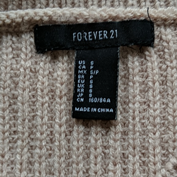 F21 Oversized Fisherman Cozy Knit Sweater - Picture 3 of 5